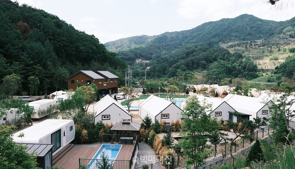 캠핑장 전경(사진=숲에서만난바다 제공)