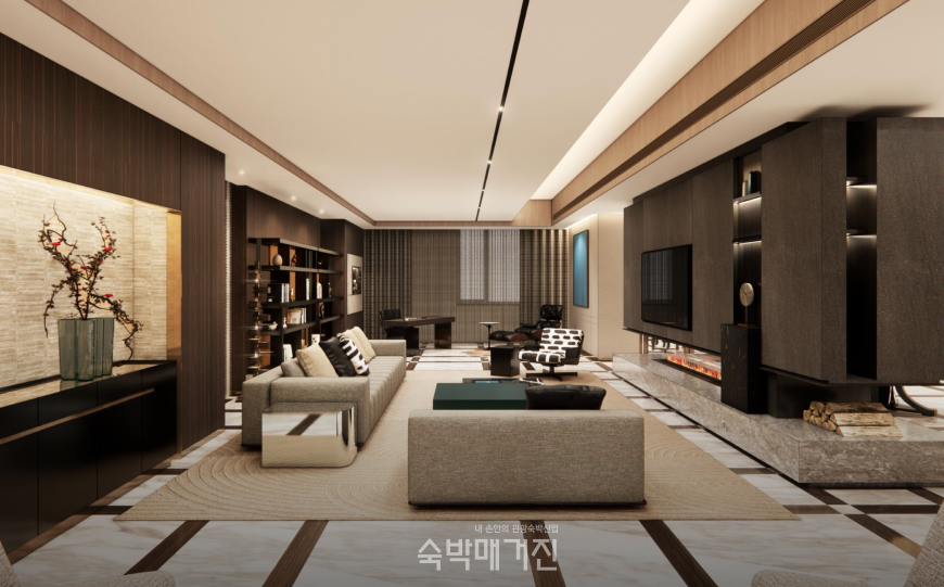 톤온톤의 컬러 조합이 돋보인다