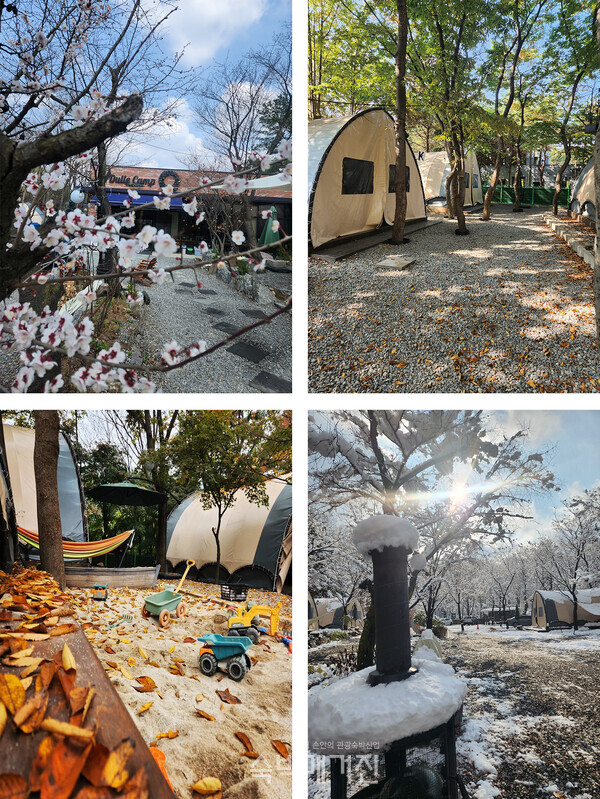 사계절 내내 운치 있는 캠핑장 전경