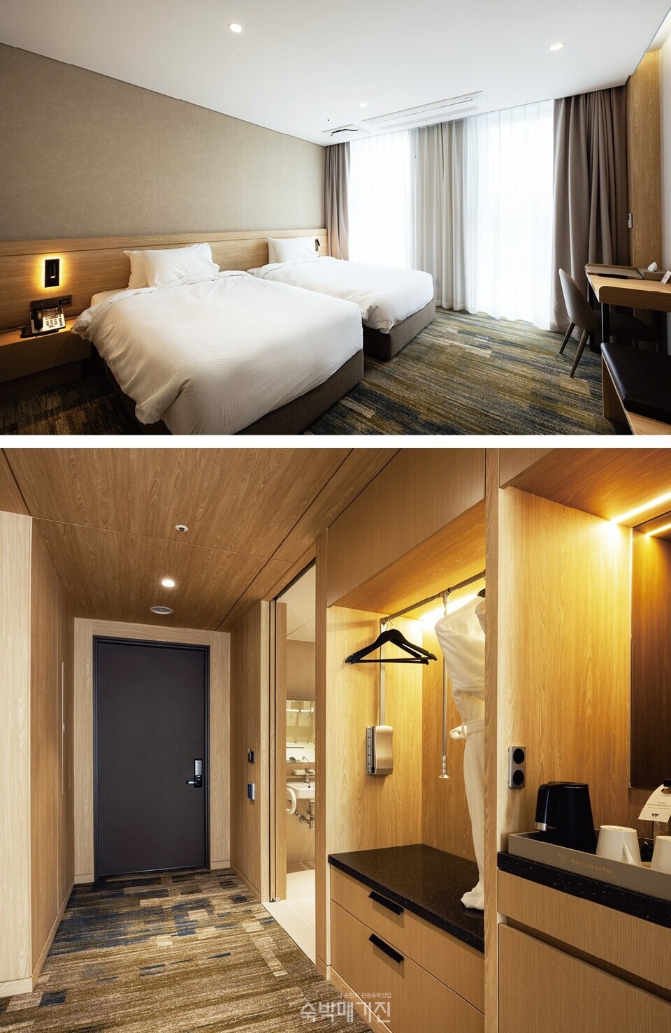트윈룸(위)과 가구 디자인