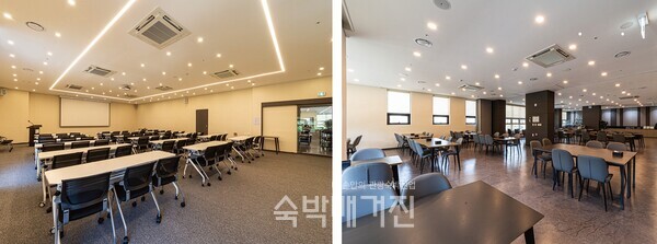 레스토랑(왼쪽)과 연회장