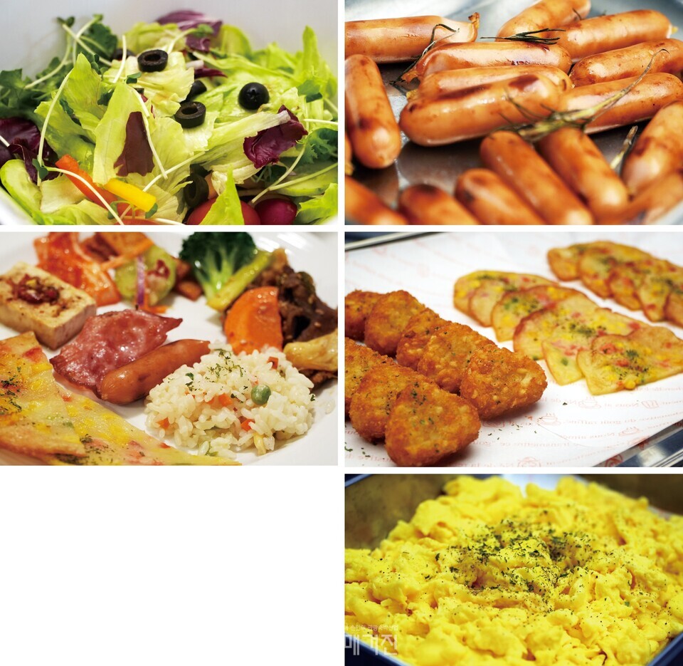 다양한 조식 메뉴